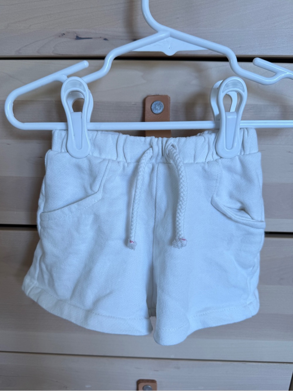 Zara Girls White Cotton Short